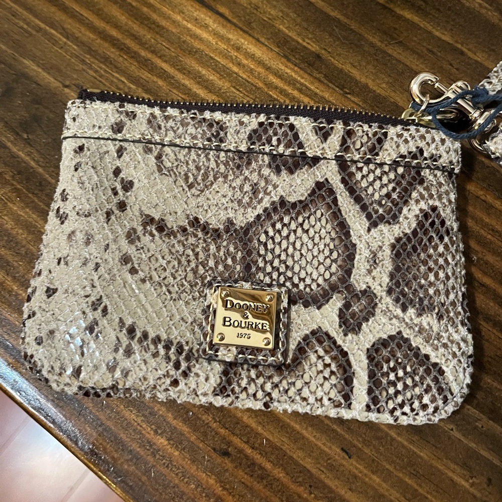Dooney & Bourke Snake Print Wristlet
